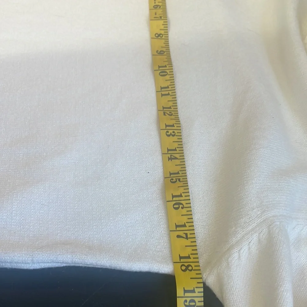 White Mid length white turtleneck sweater dress,Size XL - Picture 5 of 12